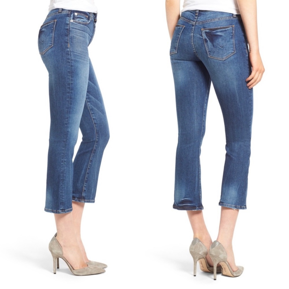 Hudson Brix High Rise Crop Flare In Lonestar
